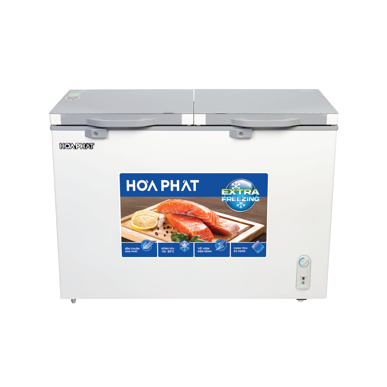 Tủ đông 2 ngăn đông mát Hòa Phát 245L HPF- BD6245.T1